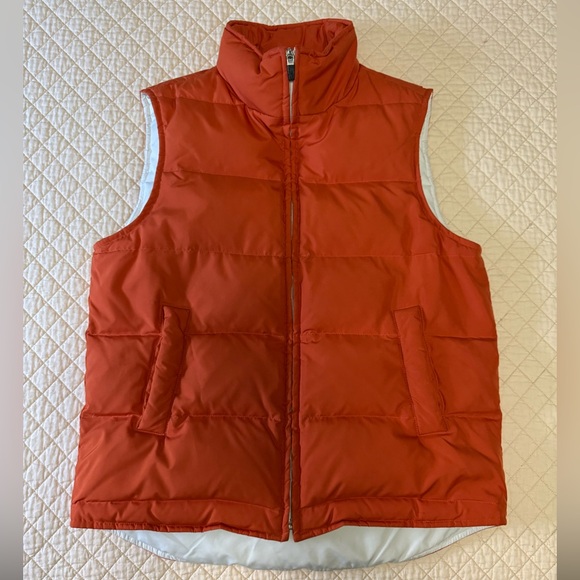 Theory Orange Down Puffer Vest - Picture 2 of 8